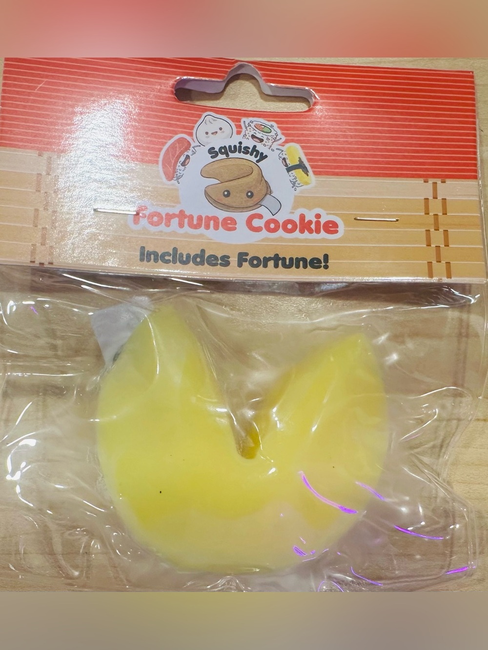 Squishy Fortune Cookie Squishy - Yellow
